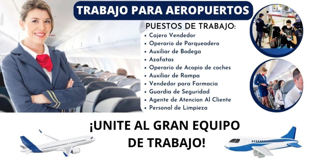 02 AEROPUERTOS REQUIEREN PERSONAL PARA TRABAJAR| POSTULA